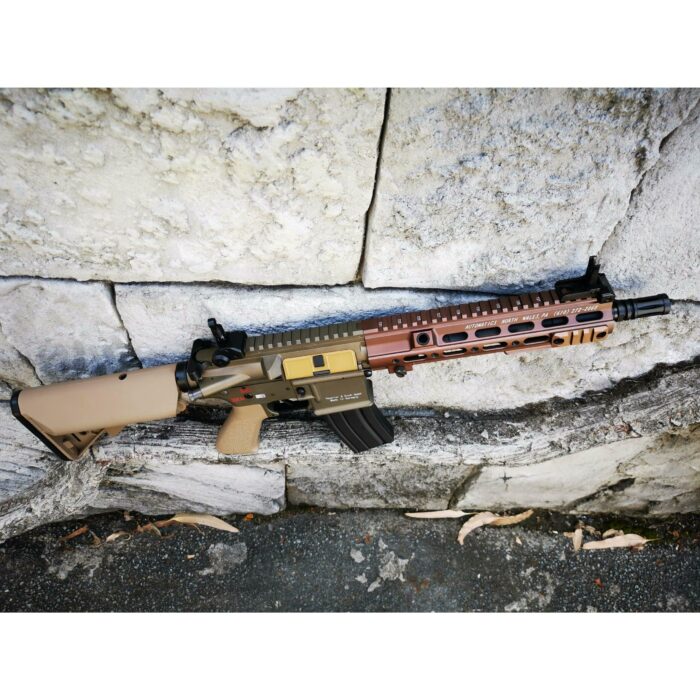 DOUBLE BELL HK416 GEISSELE Type 10.5 inch SMR Hand Guard Metal Electric Gel Blaster (Tan) - iHobby Online