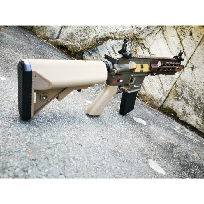 DOUBLE BELL HK416 GEISSELE Type 10.5 inch SMR Hand Guard Metal Electric Gel Blaster (Tan) - iHobby Online
