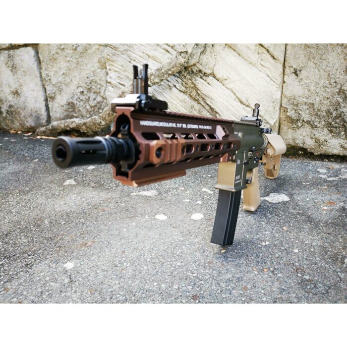 DOUBLE BELL HK416 GEISSELE Type 10.5 inch SMR Hand Guard Metal Electric Gel Blaster (Tan) - iHobby Online