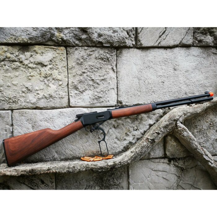 DOUBLE BELL WINCHESTER M1894 CO2 GAS POWERED GEL BLASTER IMITATED WOOD VERSION - iHobby Online