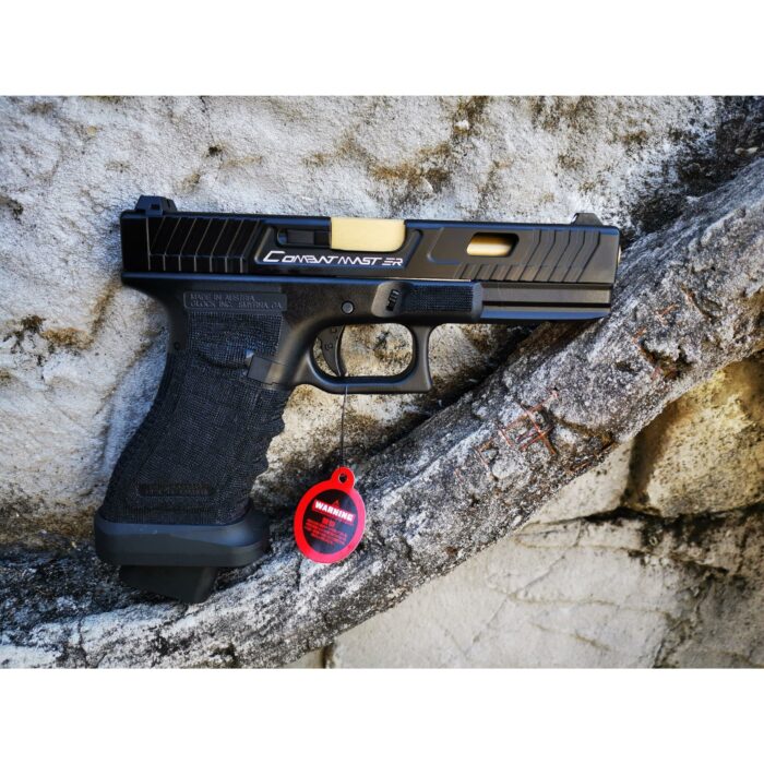 DOUBLE BELL Glock 17 TTI CNC Type John Wick Combat Master Custom Green Gas Blowback Gel Blaster Black Resin Frame - iHobby Online