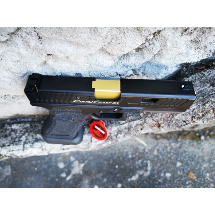 DOUBLE BELL Glock 17 TTI CNC Type John Wick Combat Master Custom Green Gas Blowback Gel Blaster Black Resin Frame - iHobby Online