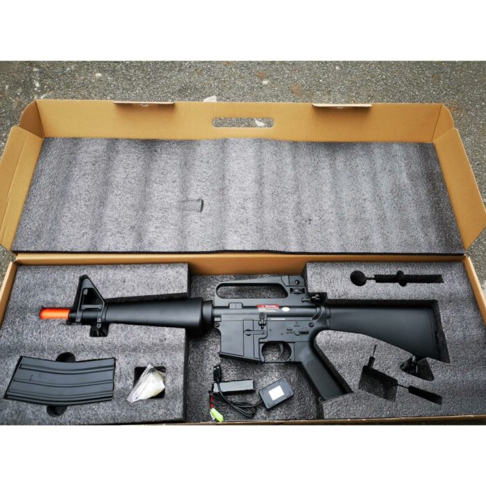 Golden Eagle FB6661 CAR-15 Mini M16 Gel Blaster Metal AEG Rifle - iHobby Online