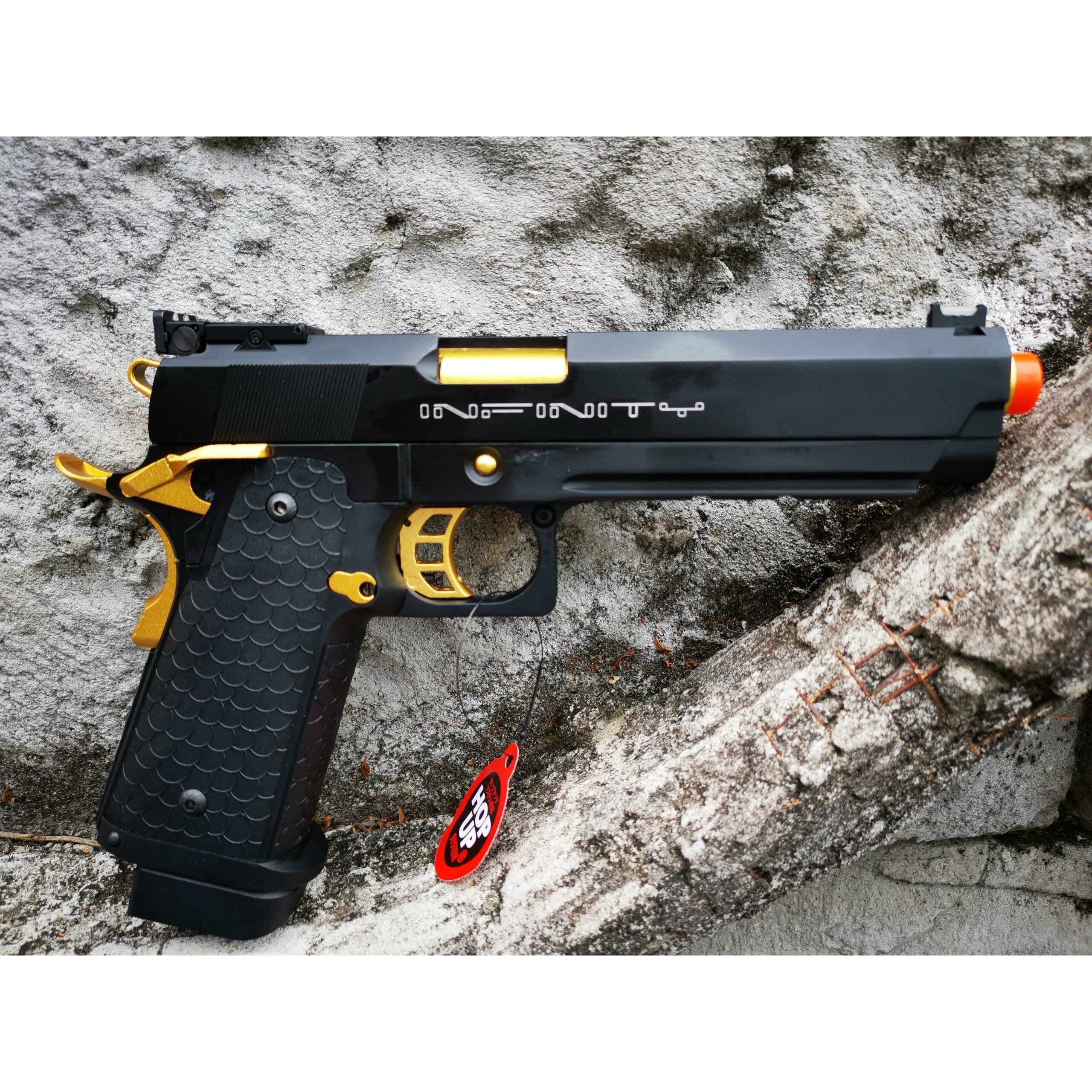 DOUBLE BELL HI-CAPA 5.1 INFINITY Gel blaster Gas POWERED Blowback (Black with Golden) - iHobby Online