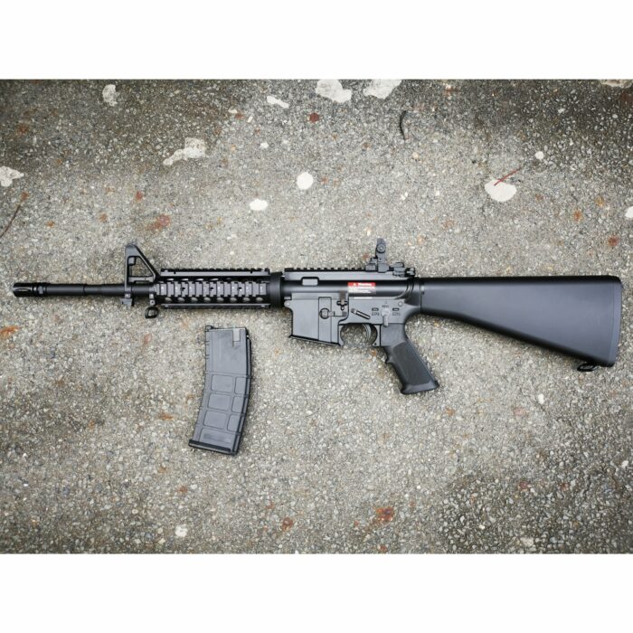 GOLDEN EAGLE MC6619M M4 FULL METAL GAS POWERED GEL BLASTER GREEN GAS BLOWBACK RIFLE (Colour: Black) - Image 6