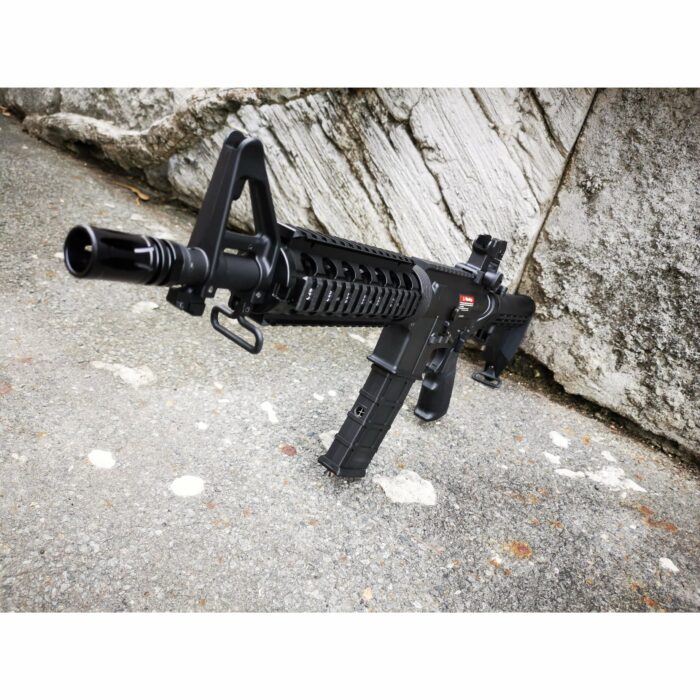 GOLDEN EAGLE MC6624M M4 CQB FULL METAL GAS POWERED GEL BLASTER GREEN GAS BLOWBACK RIFLE (Colour: Black) - Image 8