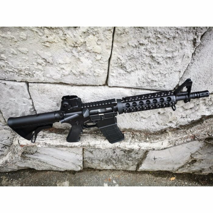 GOLDEN EAGLE MC6624M M4 CQB FULL METAL GAS POWERED GEL BLASTER GREEN GAS BLOWBACK RIFLE (Colour: Black) - Image 4