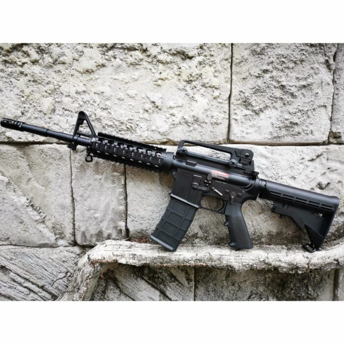GOLDEN EAGLE MC6604RISM M4A1 FULL METAL GAS POWERED GEL BLASTER GREEN GAS BLOWBACK RIFLE (Colour: Black) - Image 2