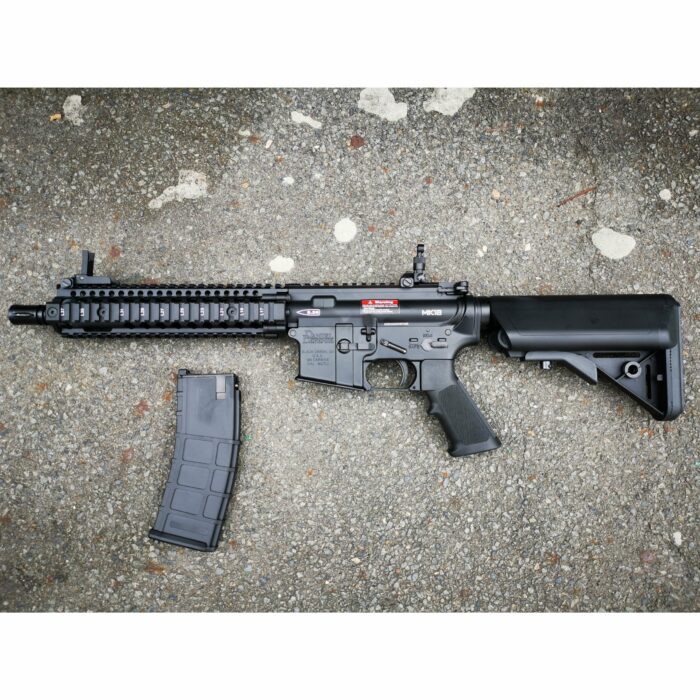 GOLDEN EAGLE MC6593M MK18 MOD1 FULL METAL GEL BLASTER GREEN GAS POWERED GAS BLOWBACK RIFLE (Colour: Black) - Image 5