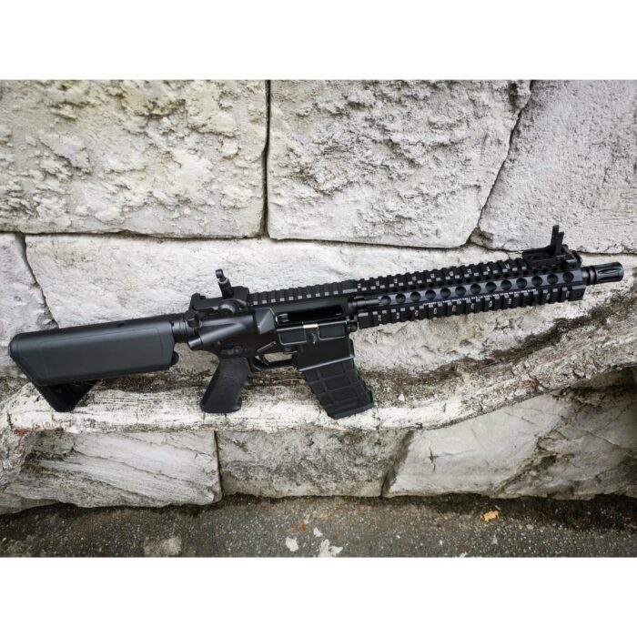 GOLDEN EAGLE MC6593M MK18 MOD1 FULL METAL GEL BLASTER GREEN GAS POWERED GAS BLOWBACK RIFLE (Colour: Black) - Image 4