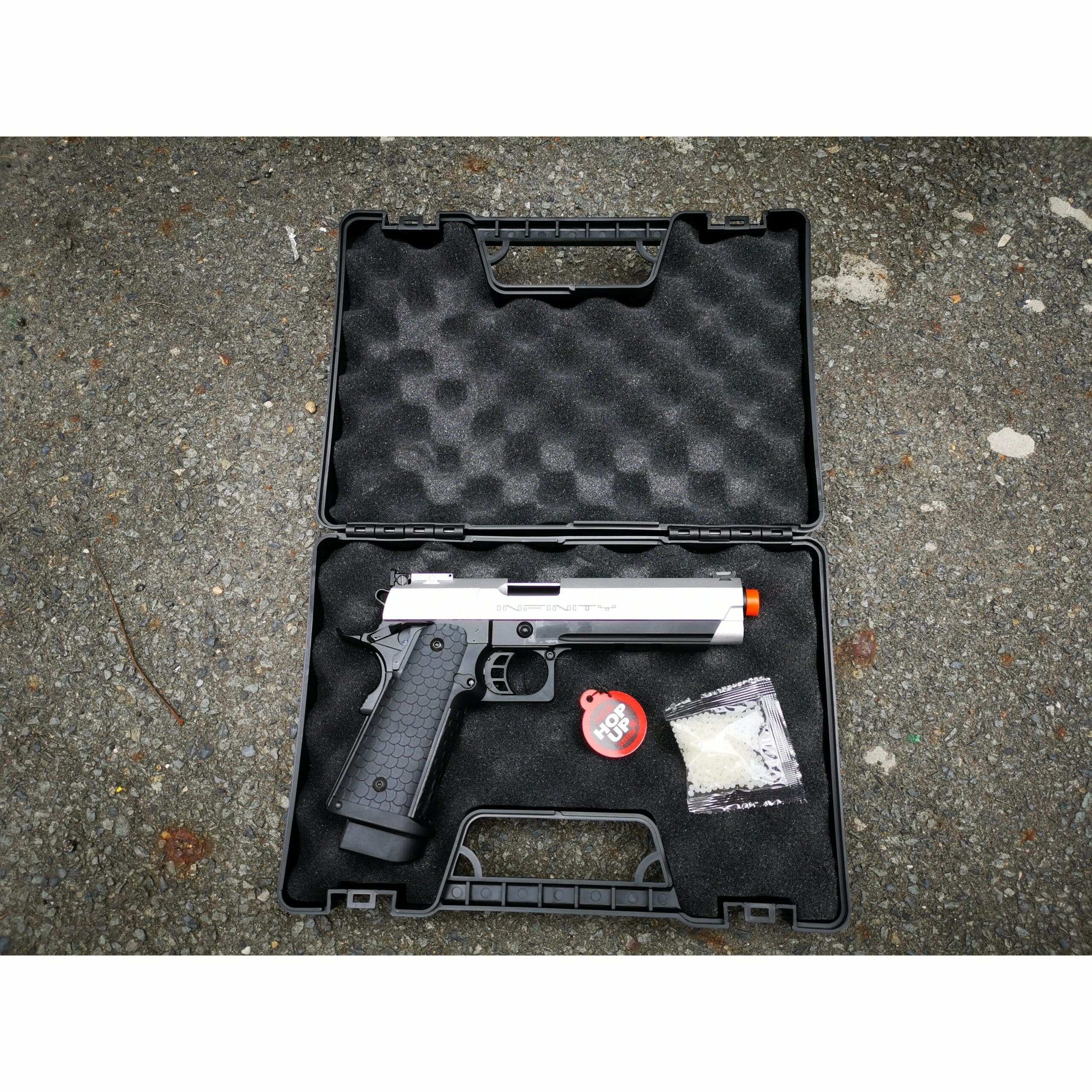 Gel Ball Blaster Hi-Capa Style Gas-Powered 7.5mm Gel Ball Pistol