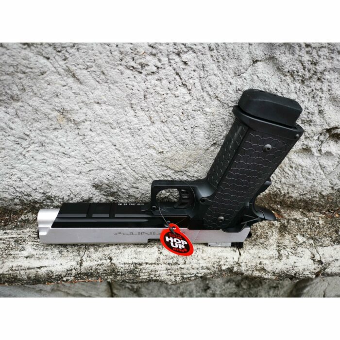 DOUBLE BELL INFINITY 795Y HI-CAPA 5.1 Gel blaster Gas POWERED Blowback (Black with Silver) - Image 6