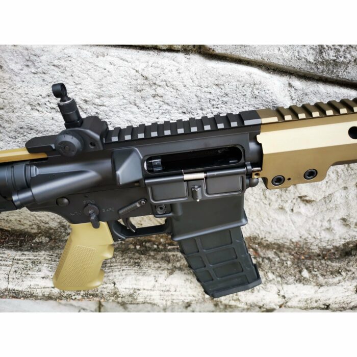 GOLDEN EAGLE MC6595MT MK16 9" M-LOK FULL METAL GEL BLASTER GREEN GAS POWERED GAS BLOWBACK RIFLE (Colour: TAN) - Image 9