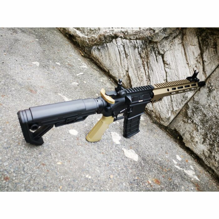 GOLDEN EAGLE MC6595MT MK16 9" M-LOK FULL METAL GEL BLASTER GREEN GAS POWERED GAS BLOWBACK RIFLE (Colour: TAN) - Image 11