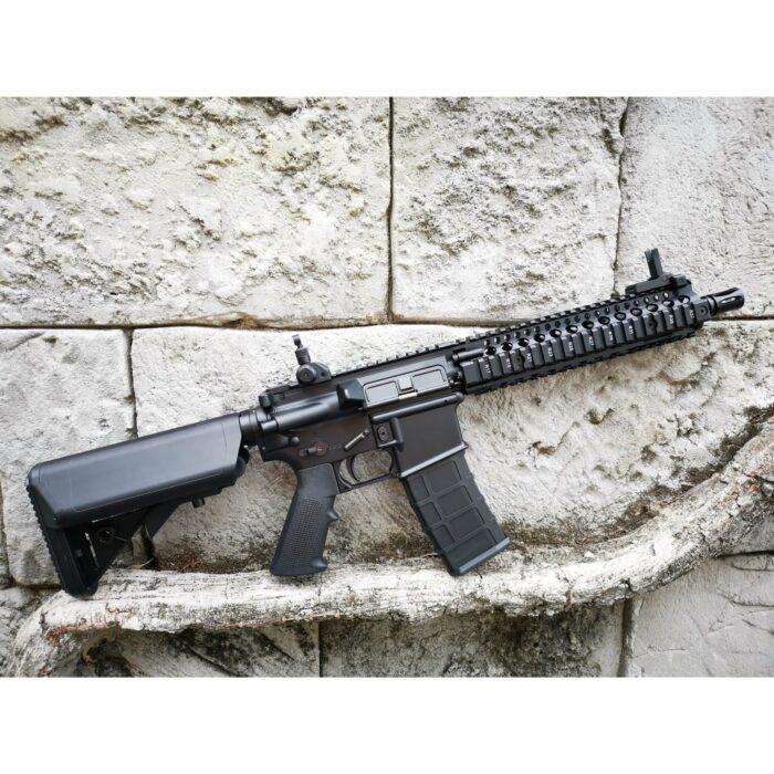 GOLDEN EAGLE MC6593M MK18 MOD1 FULL METAL GEL BLASTER GREEN GAS POWERED GAS BLOWBACK RIFLE (Colour: Black) - Image 2