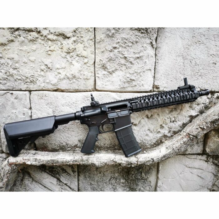 GOLDEN EAGLE MC6593M MK18 MOD1 FULL METAL GEL BLASTER GREEN GAS POWERED GAS BLOWBACK RIFLE (Colour: Black) - Image 3