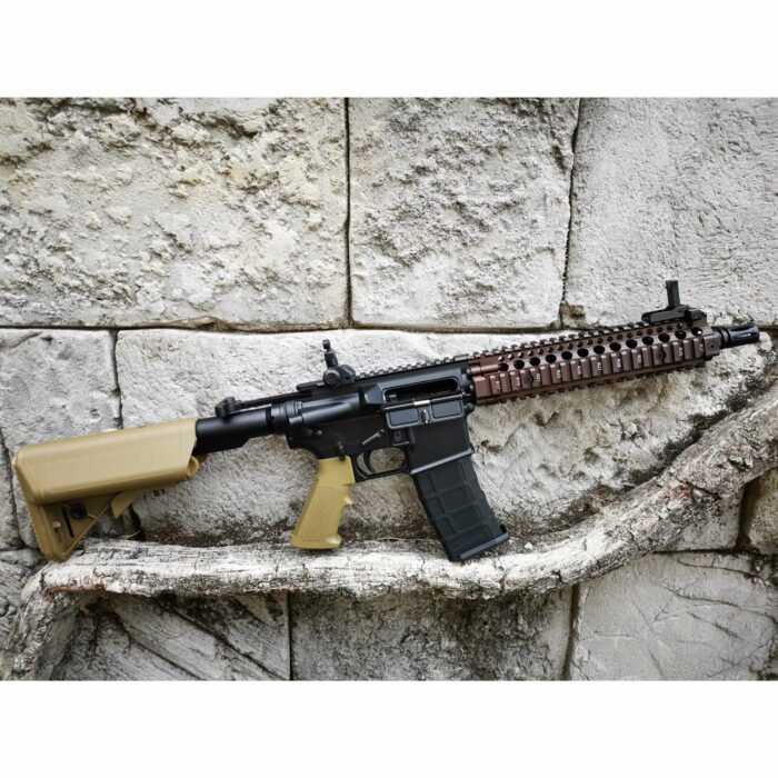 GOLDEN EAGLE MC6593MT-T MK18 MOD1 FULL METAL GEL BLASTER GREEN GAS POWERED GAS BLOWBACK RIFLE (Colour: TAN) - Image 7