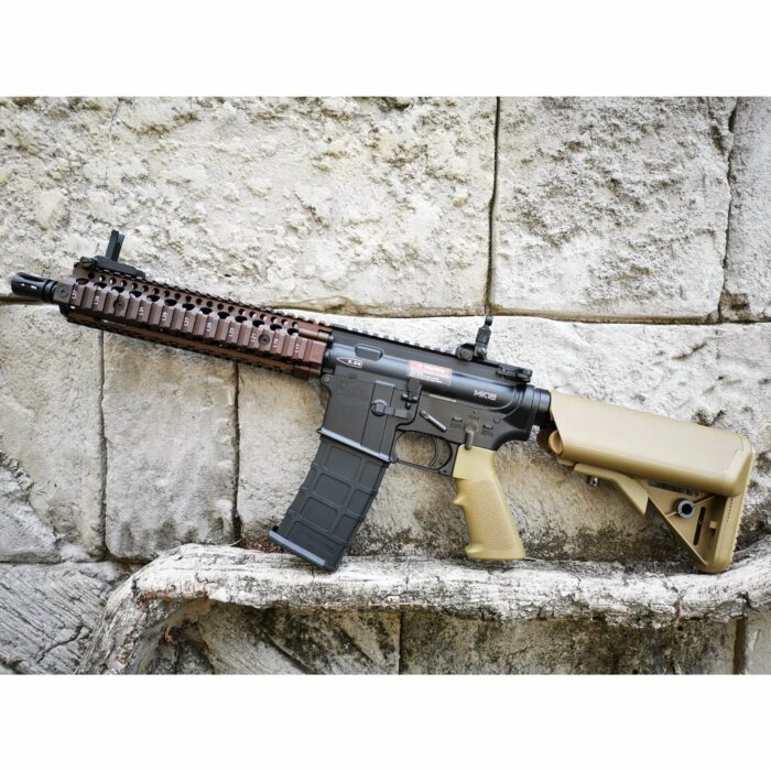 GOLDEN EAGLE MC6593MT-T MK18 MOD1 FULL METAL GEL BLASTER GREEN GAS POWERED GAS BLOWBACK RIFLE (Colour: TAN) - Image 5