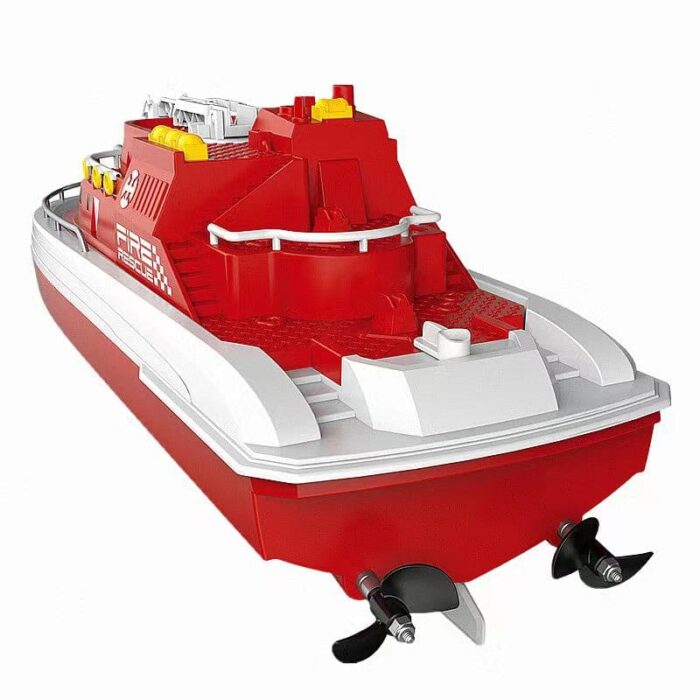 RC Boat Skytech H160 2.4G Radio Controlled Fire Rescue Boat With Water Cannon - Image 4