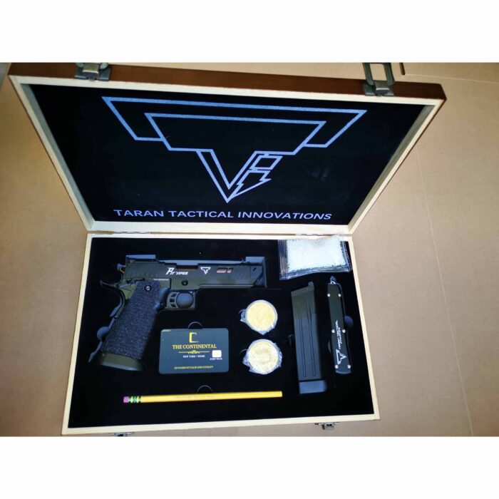 TTI PIT VIPER Style John Wick Pistol With Wood Case Hi-Capa GBB Gel Blaster (G3356+) - Image 2