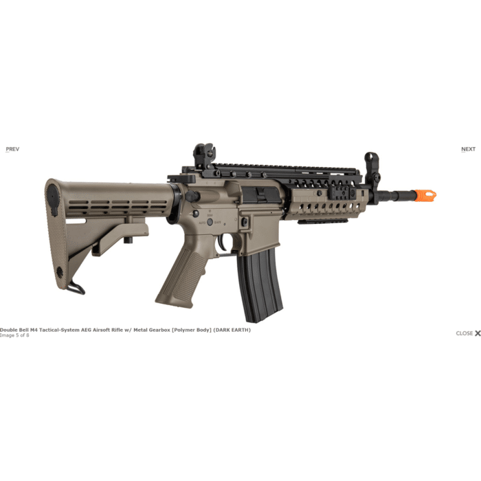DOUBLE BELL BYT-05T M4SS gel blaster AEG With Metal Gearbox and Hop up(Colour: Tan) - iHobby Online