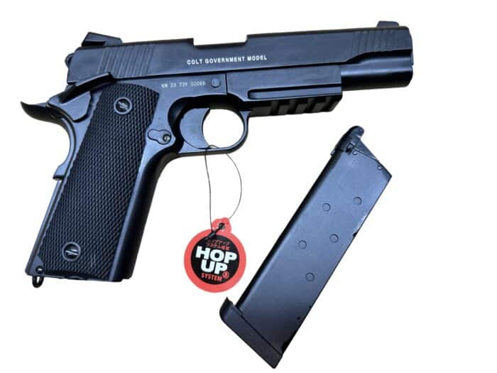 DOUBLE BELL 739 COLT USMC GOVERNMENT MODEL Gel blaster Gas POWERED Blowback (Black) - Image 3