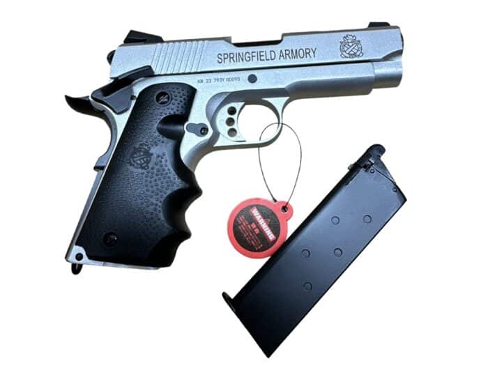 DOUBLE BELL 793Y V10 ULTRA COMPACT CAL.45 Gel blaster Gas POWERED Blowback (Silver) - Image 5
