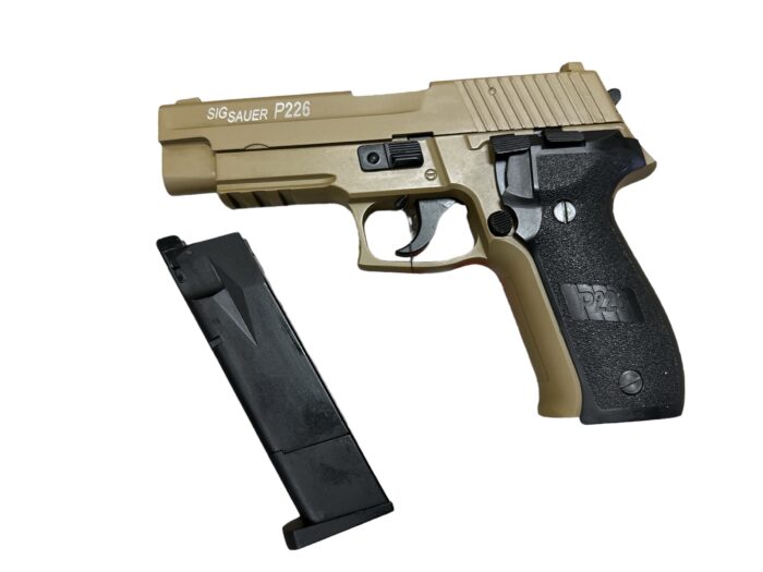 DOUBLE BELL SIG P226 Gel blaster Gas POWERED Blowback (778S TAN) - Image 3