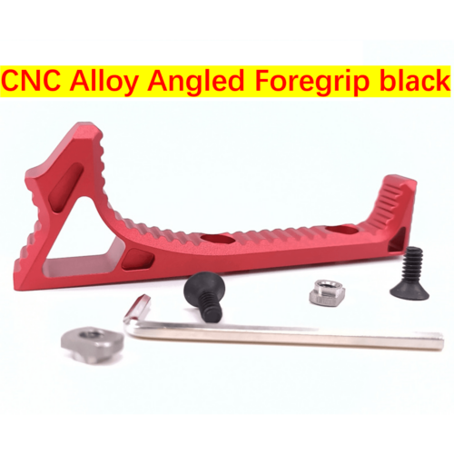 CNC Alloy Angled Foregrip Black or Red Gel Blaster Part - iHobby Online