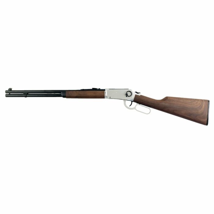 DOUBLE BELL WINCHESTER M1894 CO2 GAS POWERED GEL BLASTER REAL WOOD VERSION (Silver) - iHobby Online