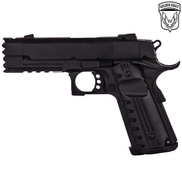 Golden Eagle 3316 CO2 Powered Hi-Capa Strike Warrior Gel Blaster Pistol Black - iHobby Online