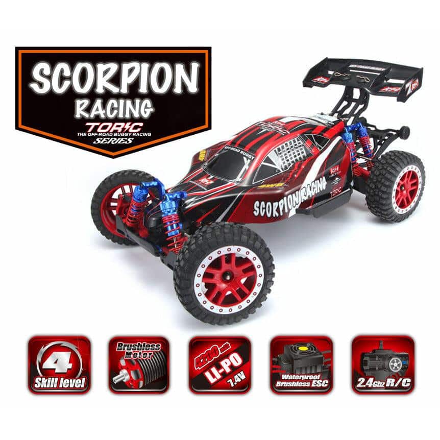 Au Store Radio Remo Hobby 2.4GHz1/8 Brushless Buggy Scorpion 4WD Truck #8055