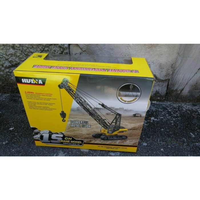 AU Stock HUINA 1572 15-Channel 2.4G 1:14 RC Alloy Crane Truck Auto Demonstration