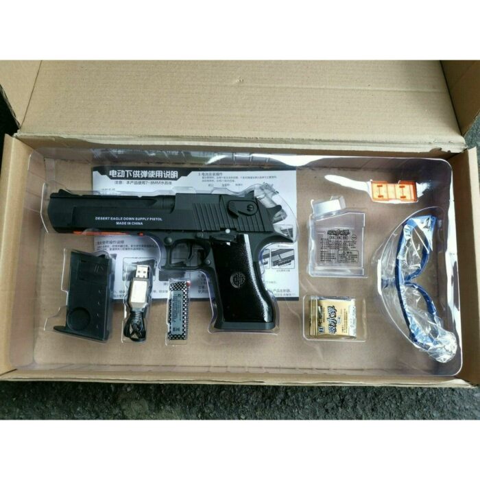 AU Store Nylon RX Desert Eagle Gel Ball Blaster Auto Mag-Fed Adult Size