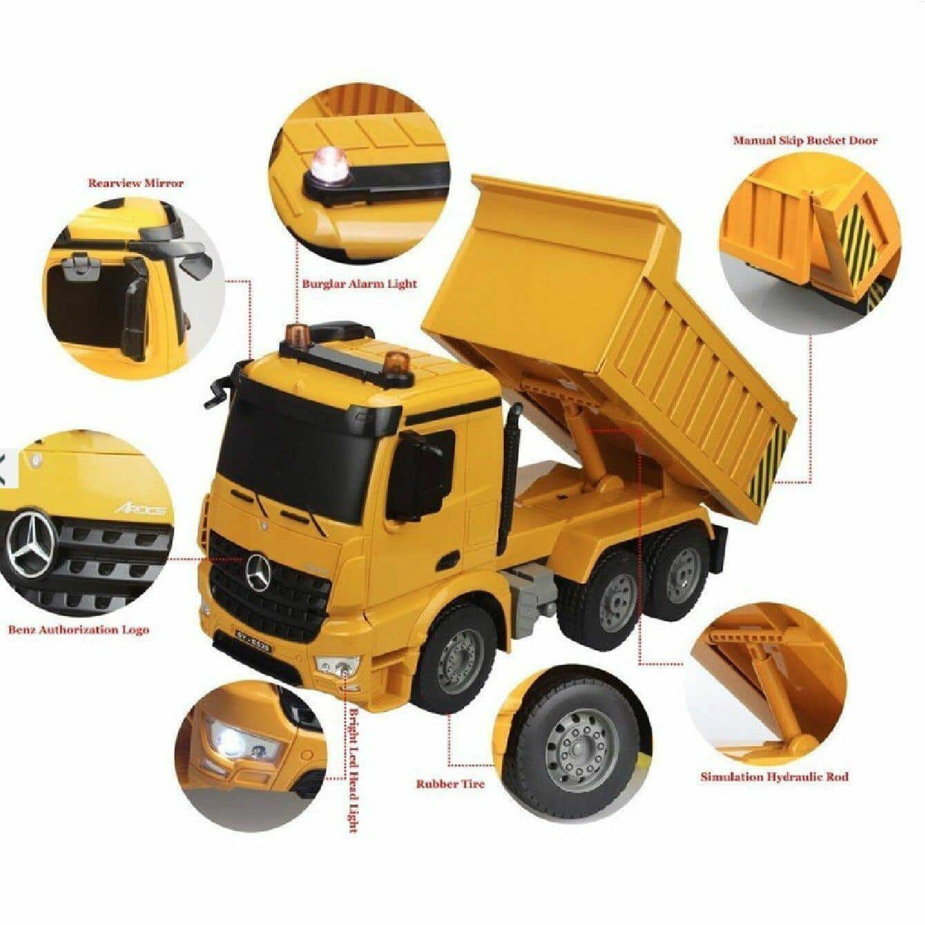 Rc mercedes store benz dump truck