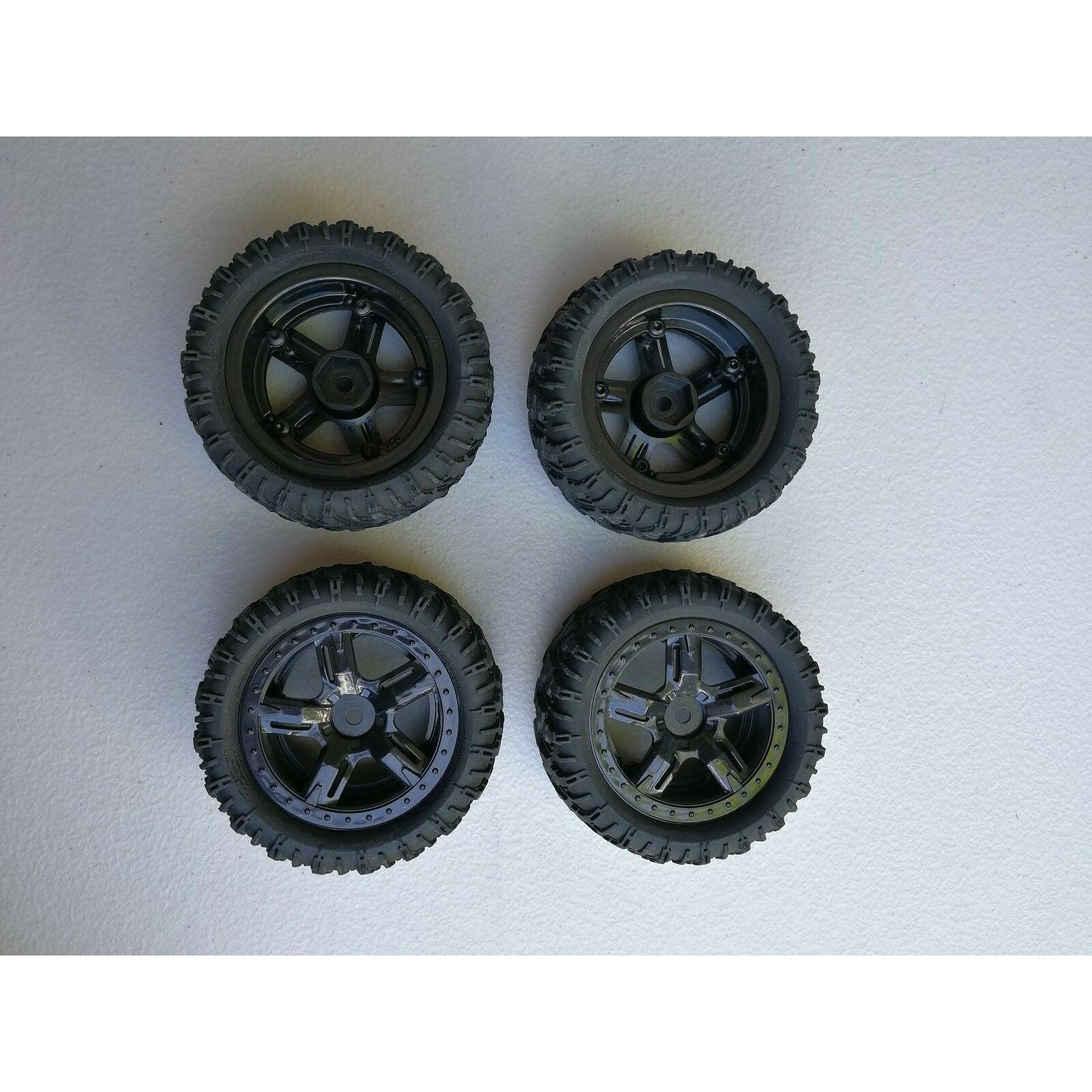 4PCS Wheel & Tires Remo Hobby 1:16 Monster Truck RC car 12mm Hub P6973 HSP86017