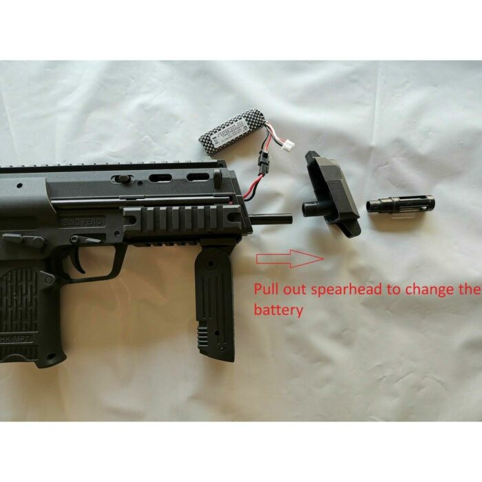 New Nylon 11.1V Li-Po BingFeng MP7 V4 Gel Ball Blaster Auto Mag-Fed Adult Size