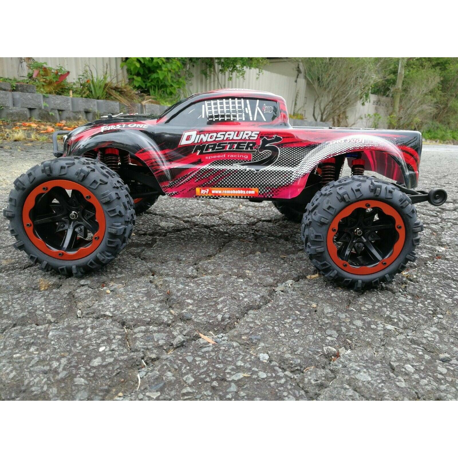 REMO HOBBY MONSTER TRUCK DINOSAURS MASTER BRUSHLESS 1/8 4WD RTR RC CAR #8035