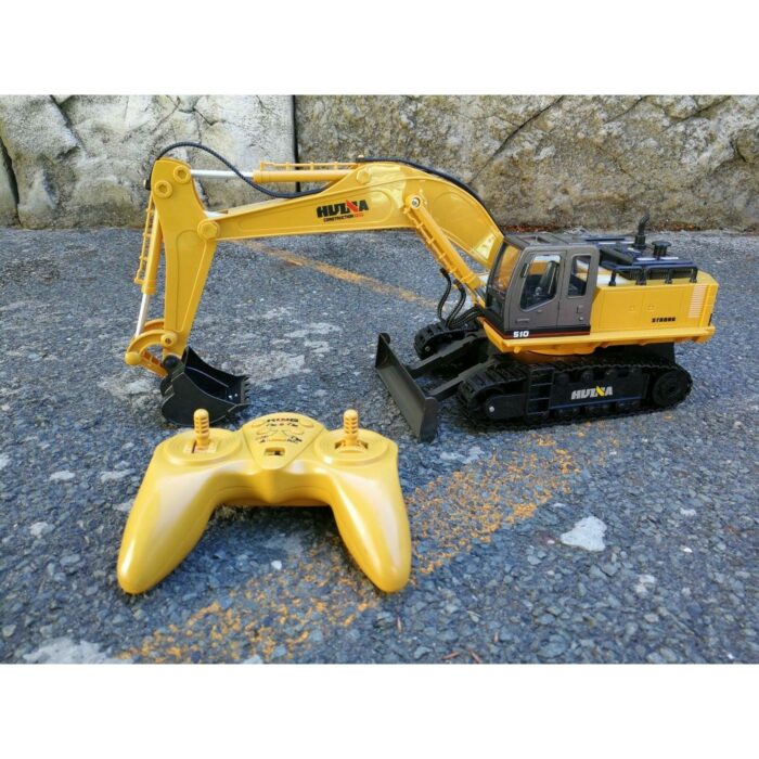 Au Store Remote Control HUINA 1:16 2.4G 11CH Die-Cast Tractor Excavator Digger