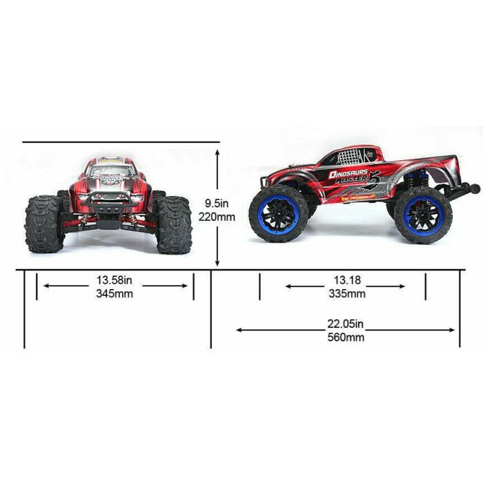 REMO HOBBY MONSTER TRUCK DINOSAURS MASTER BRUSHLESS 1/8 4WD RTR RC CAR #8035