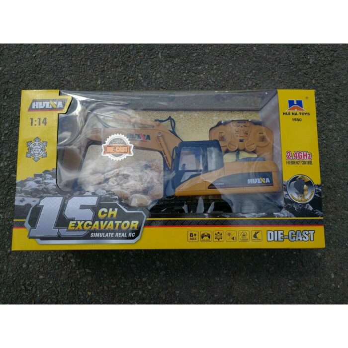 Au Store Remote Control HUINA 1:14 2.4G 15CH Die-Cast Tractor Excavator Digger