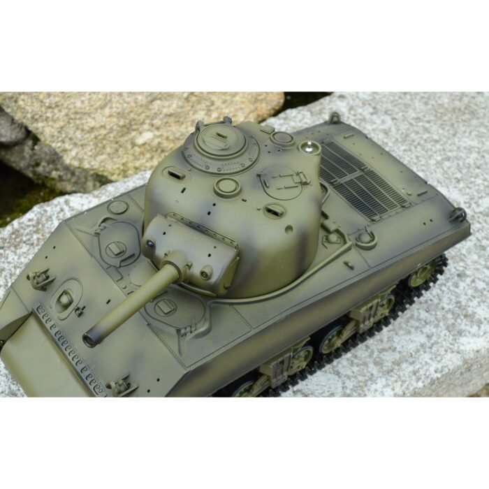 2.4Ghz HengLong Tank 3898-1 7.0 Versions 1/16 Scale USA M4A3 Sherman RC Tank - iHobby Online