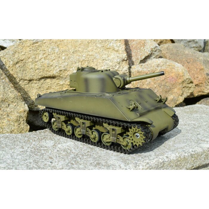 2.4Ghz HengLong Tank 3898-1 7.0 Versions 1/16 Scale USA M4A3 Sherman RC Tank - iHobby Online