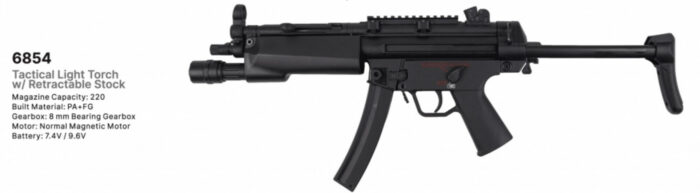 Golden Eagle 6854 MP5 S.W.A.T. Tactical SMG w/ Flashlight