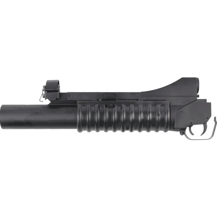 Double Bell M-55L M203 Long Metal Grenade Launcher Gas Powered Gel Blaster (Colour: Black)