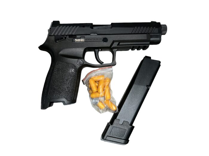 A SIG Sauer P320 M17 with a detached magazine (Model only) - Image 3