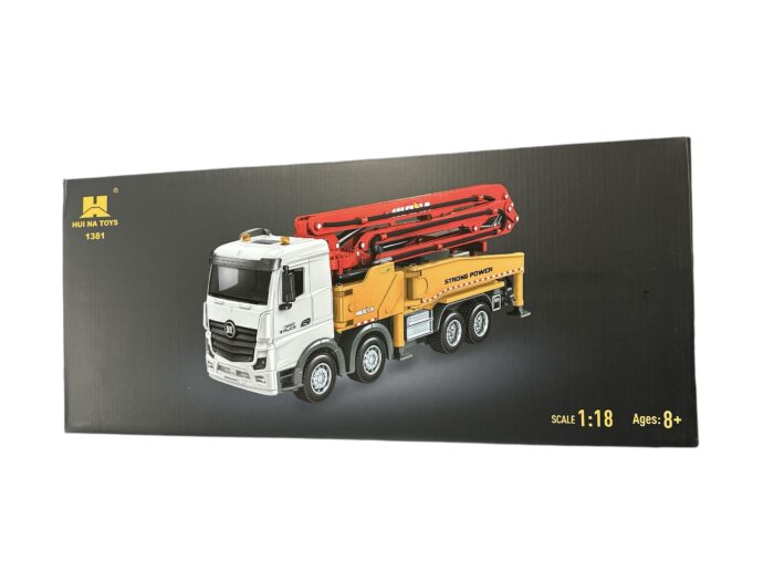 HUINA TOYS 1381 Scale 1:18 Professional R/C Concrete Pump Truck 11 Functions