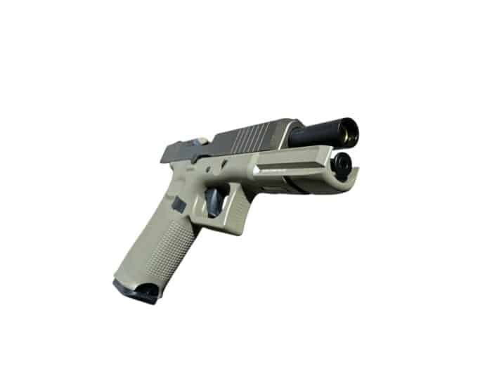 Glock 17 Gen5 Gas Blowback Gel Blaster (Colour:Tan) - Image 3