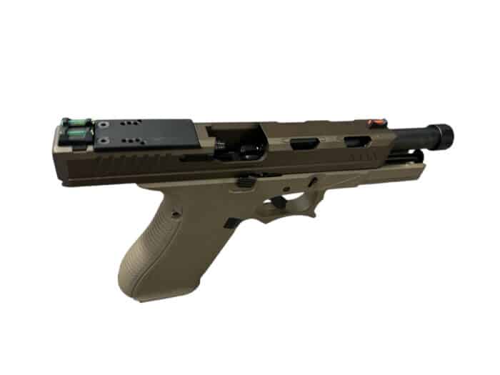 GOLDEN EAGLE Glock AT3704T Gas Blowback Gel Blaster (Colour: Tan) - Image 4