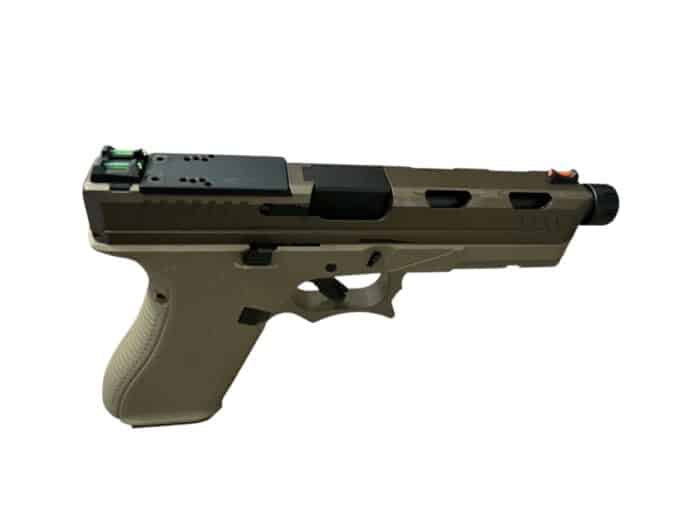 GOLDEN EAGLE Glock AT3704T Gas Blowback Gel Blaster (Colour: Tan) - Image 3